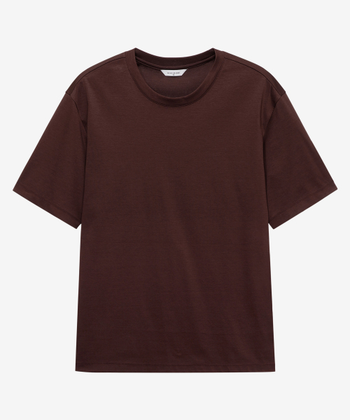 MINDBRIDGE（マインドブリッジ）の「[クール]ラウンドデイリーTシャツ - 5カラー（Tシャツ/カットソー・メンズ・ブラウン/ライトグレー/オフホワイト/ブラック/カーキ・95/100/105/110）」の13枚目の写真