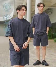 MAISON CLUB（メゾンクラブ）の「【MAISON CLUB】Utility Rash Set (Tee & Shorts)   ユーティリティラッシュガードセットアップ   Tシャツ・ショーツ 速乾・接触冷感・UVカット素材 ワンマイル ルームウェア（セットアップ）」