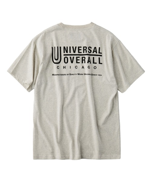 UNIVERSAL OVERALL（ユニバーサルオーバーオール）の「UNIVERSAL OVERALL / UO Back Logo S/S T / バックロゴ半袖Tシャツ（Tシャツ/カットソー・メンズ・ブラック/グレイッシュブルー/オートミール/ミント/ネイビー/ホワイト・XL/M/S/L）」の21枚目の写真