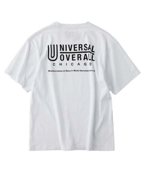 UNIVERSAL OVERALL（ユニバーサルオーバーオール）の「UNIVERSAL OVERALL / UO Back Logo S/S T / バックロゴ半袖Tシャツ（Tシャツ/カットソー・メンズ・ブラック/グレイッシュブルー/オートミール/ミント/ネイビー/ホワイト・XL/M/S/L）」の19枚目の写真