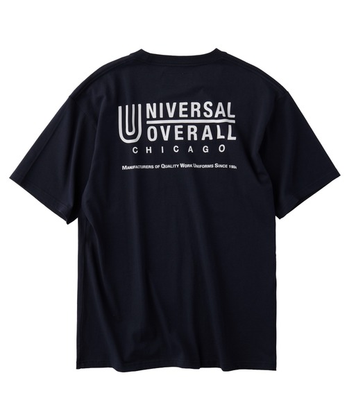 UNIVERSAL OVERALL（ユニバーサルオーバーオール）の「UNIVERSAL OVERALL / UO Back Logo S/S T / バックロゴ半袖Tシャツ（Tシャツ/カットソー・メンズ・ブラック/グレイッシュブルー/オートミール/ミント/ネイビー/ホワイト・XL/M/S/L）」の20枚目の写真