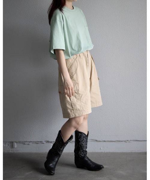 UNIVERSAL OVERALL（ユニバーサルオーバーオール）の「UNIVERSAL OVERALL / UO Back Logo S/S T / バックロゴ半袖Tシャツ（Tシャツ/カットソー・メンズ・ブラック/グレイッシュブルー/オートミール/ミント/ネイビー/ホワイト・XL/M/S/L）」の13枚目の写真
