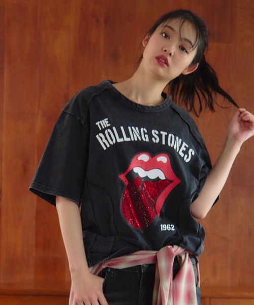JACKROSE(ジャックローズ)の「B-TRS-切替・ラインストーン・SSTEE(Tシャツ/カットソー・メンズ・カモフラージュ/ホワイト/ブラック・M/L)」の3枚目の写真