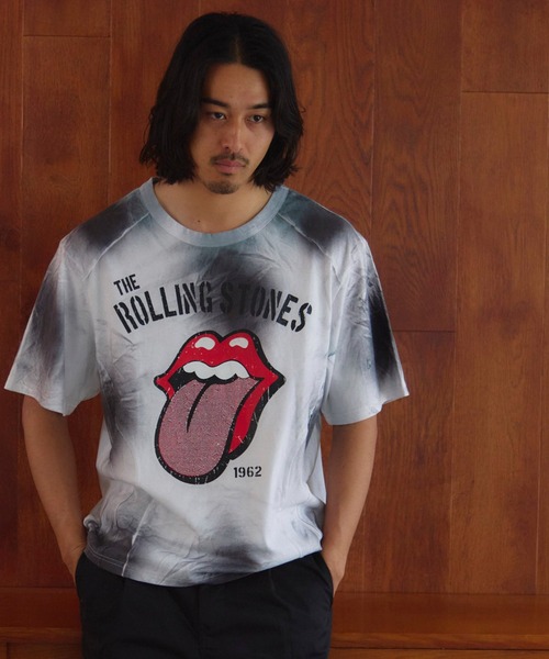 JACKROSE(ジャックローズ)の「B-TRS-切替・ラインストーン・SSTEE(Tシャツ/カットソー・メンズ・カモフラージュ/ホワイト/ブラック・M/L)」の7枚目の写真