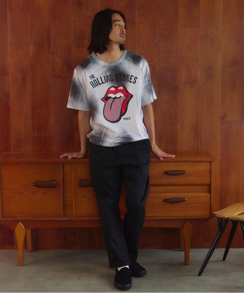 JACKROSE(ジャックローズ)の「B-TRS-切替・ラインストーン・SSTEE(Tシャツ/カットソー・メンズ・カモフラージュ/ホワイト/ブラック・M/L)」の10枚目の写真
