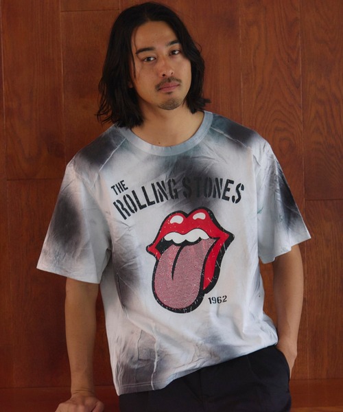 JACKROSE(ジャックローズ)の「B-TRS-切替・ラインストーン・SSTEE(Tシャツ/カットソー・メンズ・カモフラージュ/ホワイト/ブラック・M/L)」の6枚目の写真