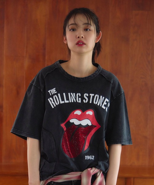 JACKROSE(ジャックローズ)の「B-TRS-切替・ラインストーン・SSTEE(Tシャツ/カットソー・メンズ・カモフラージュ/ホワイト/ブラック・M/L)」の13枚目の写真