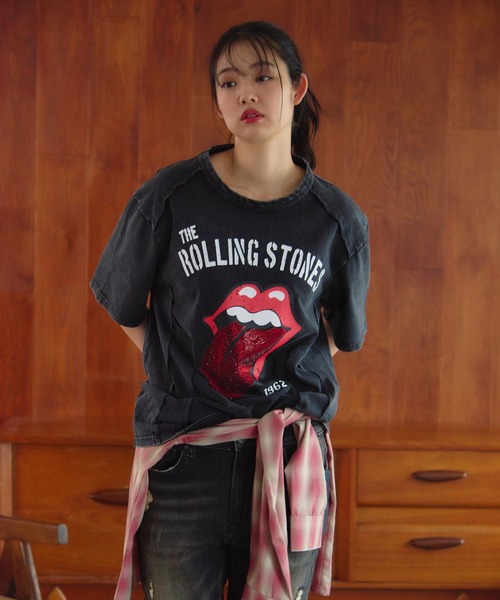 JACKROSE(ジャックローズ)の「B-TRS-切替・ラインストーン・SSTEE(Tシャツ/カットソー・メンズ・カモフラージュ/ホワイト/ブラック・M/L)」の16枚目の写真