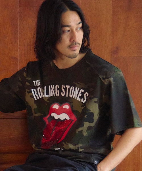 JACKROSE(ジャックローズ)の「B-TRS-切替・ラインストーン・SSTEE(Tシャツ/カットソー・メンズ・カモフラージュ/ホワイト/ブラック・M/L)」の20枚目の写真