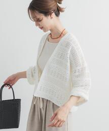 URBAN RESEARCH DOORS | クロシェニットカーディガン | 羽織/冷房対策/ショートカーディガン/透かし編み(カーディガン/ボレロ)