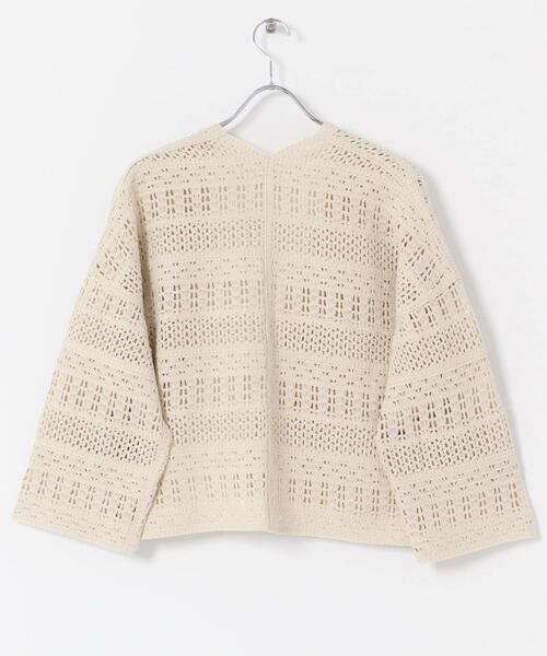 holiday クロシェニットカーディガン カーディガン Crochet Knit Cardigan / クロシェニットカーディガン