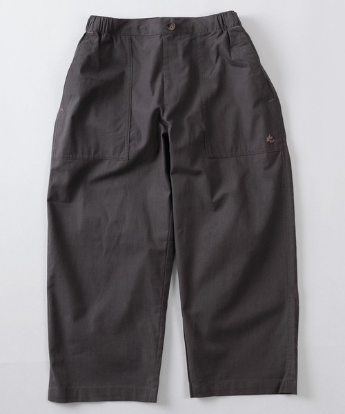 LOGOS(ロゴス)の「【71】【LOGOS PARK/ロゴス パーク】ワンポイントロゴ シャンブレー クロップドパンツ レディース(その他パンツ・レディース・ベージュ/チャコールグレー/カーキ・L/M)」の4枚目の写真