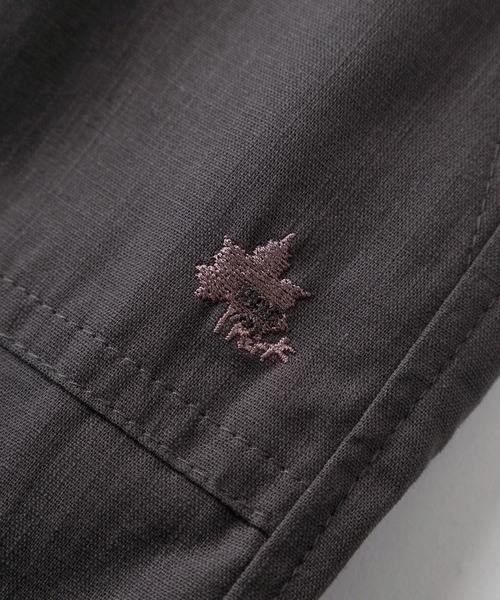 LOGOS(ロゴス)の「【71】【LOGOS PARK/ロゴス パーク】ワンポイントロゴ シャンブレー クロップドパンツ レディース(その他パンツ・レディース・ベージュ/チャコールグレー/カーキ・L/M)」の8枚目の写真