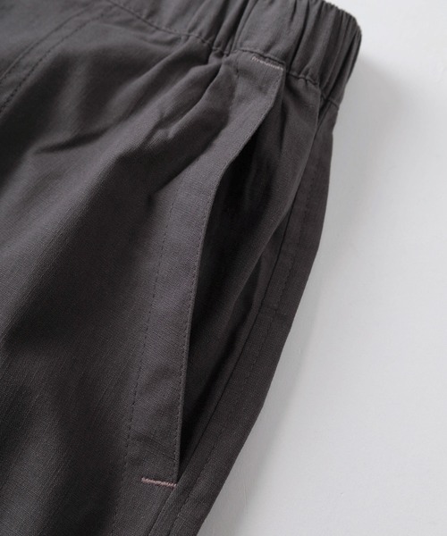 LOGOS(ロゴス)の「【71】【LOGOS PARK/ロゴス パーク】ワンポイントロゴ シャンブレー クロップドパンツ レディース(その他パンツ・レディース・ベージュ/チャコールグレー/カーキ・L/M)」の9枚目の写真