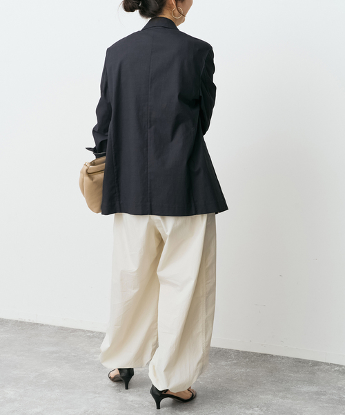 Spick & Span(スピックアンドスパン)の「CO/PA タイプライターギャザーパンツ(その他パンツ・レディース・ピンク系その他/アイボリー・38/36)」の6枚目の写真