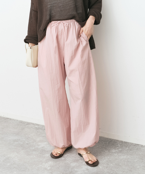 Spick & Span(スピックアンドスパン)の「CO/PA タイプライターギャザーパンツ(その他パンツ・レディース・ピンク系その他/アイボリー・38/36)」の7枚目の写真