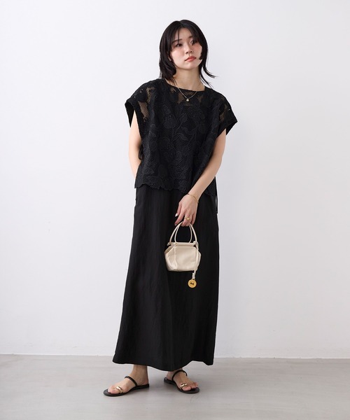 MICA&DEAL（マイカ＆ディール）の「レースポンチョブラウス（シャツ/ブラウス・レディース・ホワイト/ブラック・FREE）」の18枚目の写真