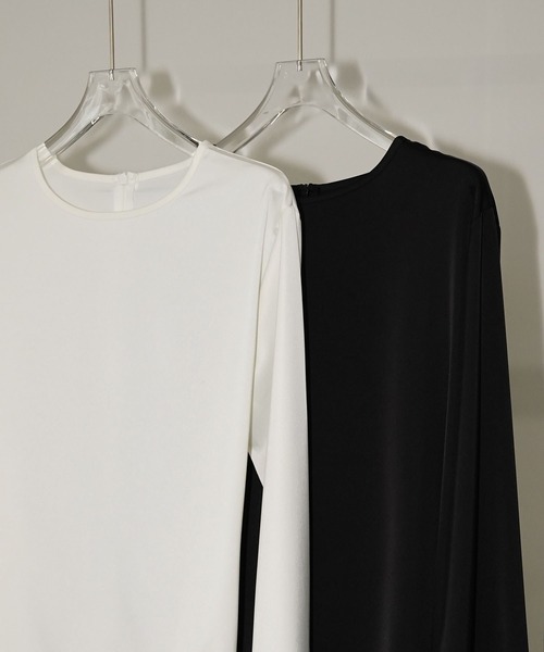 chuclla(チュクラ)の「アシンメトリーレースヘムトップス chw26s247(Tシャツ/カットソー・レディース・ブラック/ホワイト・FREE)」の21枚目の写真