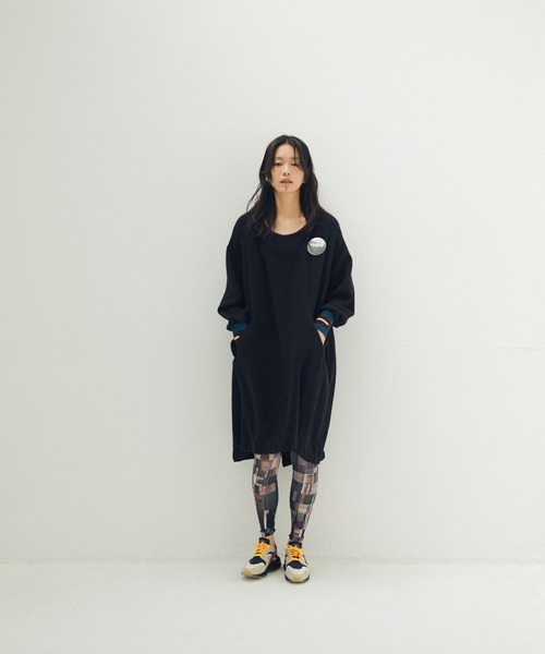 STOF(ストフ)の「STOF/ストフ/Light Wool Mods One-piece(ワンピース・レディース・ブラック/ネイビー・F)」の11枚目の写真