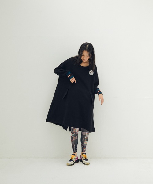STOF(ストフ)の「STOF/ストフ/Light Wool Mods One-piece(ワンピース・レディース・ブラック/ネイビー・F)」の12枚目の写真