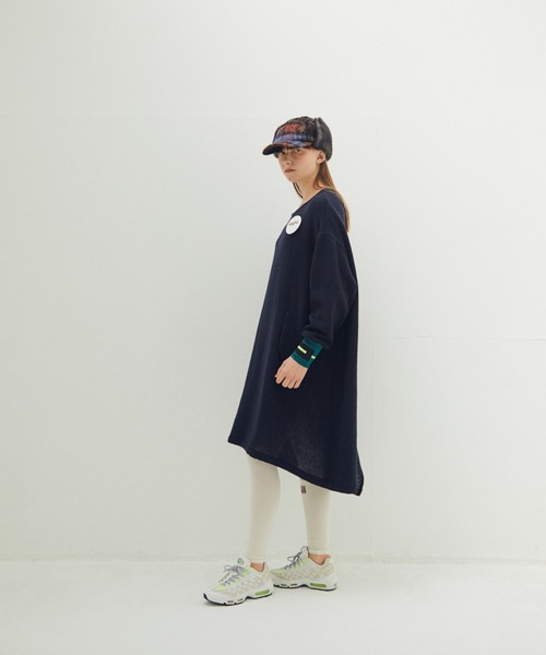 STOF(ストフ)の「STOF/ストフ/Light Wool Mods One-piece(ワンピース・レディース・ブラック/ネイビー・F)」の3枚目の写真