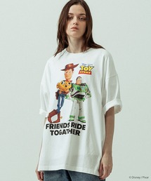 【SLICK/スリック】SLICK / TOY STORY Print T-shirt 03/トイストーリー/パウダー加工プリントTシャツ/オーバーサイズ シルエット/ ビンテージ / ディズニー/ピクサー