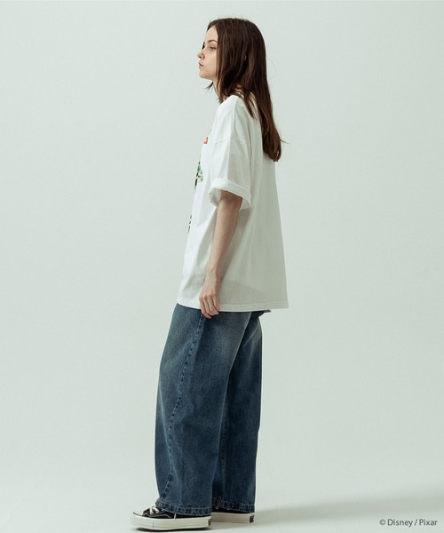 SLICK（スリック）の「【SLICK/スリック】SLICK / TOY STORY Print T-shirt 03/トイストーリー/パウダー加工プリントTシャツ/オーバーサイズ シルエット/ ビンテージ / ディズニー/ピクサー（Tシャツ/カットソー・メンズ・ホワイト/ブラック・3/2/1）」の11枚目の写真