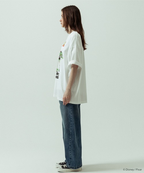 SLICK（スリック）の「【SLICK/スリック】SLICK / TOY STORY Print T-shirt 03/トイストーリー/パウダー加工プリントTシャツ/オーバーサイズ シルエット/ ビンテージ / ディズニー/ピクサー（Tシャツ/カットソー・メンズ・ホワイト/ブラック・3/2/1）」の14枚目の写真