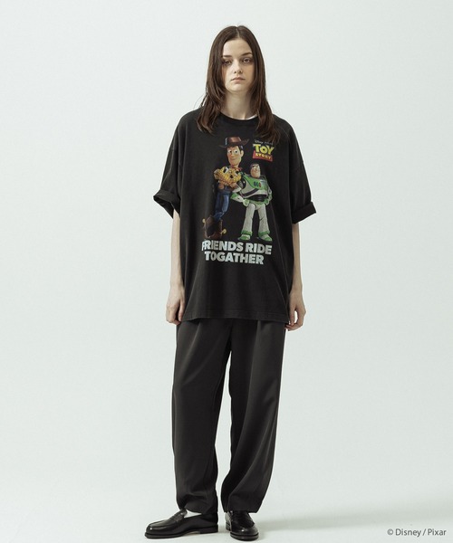 SLICK（スリック）の「【SLICK/スリック】SLICK / TOY STORY Print T-shirt 03/トイストーリー/パウダー加工プリントTシャツ/オーバーサイズ シルエット/ ビンテージ / ディズニー/ピクサー（Tシャツ/カットソー・メンズ・ホワイト/ブラック・3/2/1）」の22枚目の写真