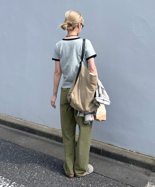 feepur(フェピュール)の「【4size展開】ストレートベイカーパンツ(その他パンツ・レディース・カーキ・MEDIUM/SMALL/TALL/LARGE)」の5枚目の写真