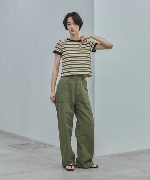 feepur(フェピュール)の「【4size展開】ストレートベイカーパンツ(その他パンツ・レディース・カーキ・MEDIUM/SMALL/TALL/LARGE)」の22枚目の写真