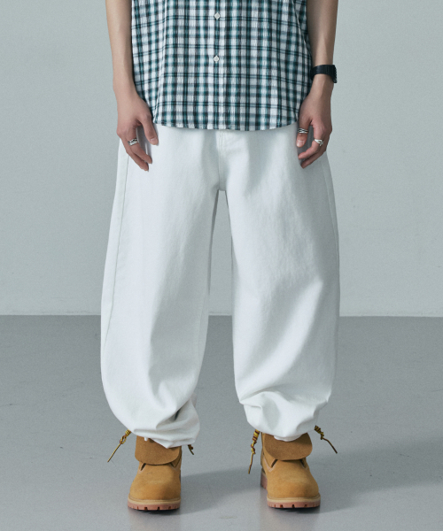 LXT（エルエックスティー）の「エッセンシャルコットンワイドカーブドチノパンツ[ホワイト]（その他パンツ・メンズ・その他・2XL/MEDIUM/LARGE/X-LARGE）」の12枚目の写真