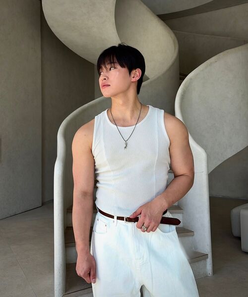 LXT（エルエックスティー）の「エッセンシャルコットンワイドカーブドチノパンツ[ホワイト]（その他パンツ・メンズ・その他・2XL/MEDIUM/LARGE/X-LARGE）」の4枚目の写真