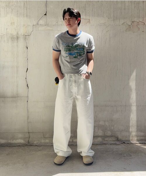 LXT（エルエックスティー）の「エッセンシャルコットンワイドカーブドチノパンツ[ホワイト]（その他パンツ・メンズ・その他・2XL/MEDIUM/LARGE/X-LARGE）」の3枚目の写真