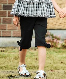 BeBe（ベベ）の「裾リボンモチーフツイルカプリパンツ(90~150cm)（その他パンツ）」