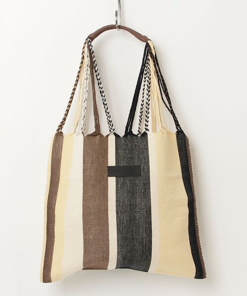MAISON mou(メゾンムー)の「【Moon Bird/ムーンバード】手織りのハンモックバッグ (L) MBHL010180261(トートバッグ・レディース・イエロー系その他/ブラック/オレンジ系その他/イエロー系その他2/ライトグリーン/ベージュ/イエロー/その他1/その他2/ブラック系その他/ダークベージュ/ピンク/ホワイト系その他2/ホワイト系2/ブラウン/ダークブルー/グリーン/ライトパープル/ダークブラウン/その他4/グレー系その他/ブラック系/ナチュラル/その他3/グレー系その他2・FREE)」の10枚目の写真