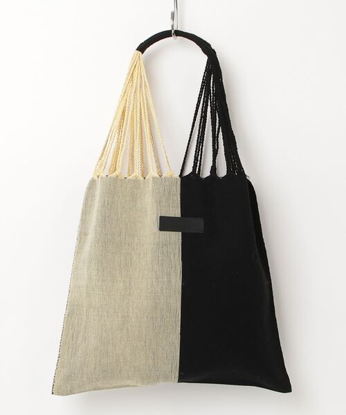 MAISON mou(メゾンムー)の「【Moon Bird/ムーンバード】手織りのハンモックバッグ (L) MBHL010180261(トートバッグ・レディース・イエロー系その他/ブラック/オレンジ系その他/イエロー系その他2/ライトグリーン/ベージュ/イエロー/その他1/その他2/ブラック系その他/ダークベージュ/ピンク/ホワイト系その他2/ホワイト系2/ブラウン/ダークブルー/グリーン/ライトパープル/ダークブラウン/その他4/グレー系その他/ブラック系/ナチュラル/その他3/グレー系その他2・FREE)」の4枚目の写真
