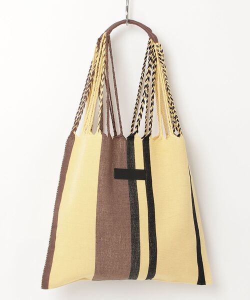 MAISON mou(メゾンムー)の「【Moon Bird/ムーンバード】手織りのハンモックバッグ (L) MBHL010180261(トートバッグ・レディース・イエロー系その他/ブラック/オレンジ系その他/イエロー系その他2/ライトグリーン/ベージュ/イエロー/その他1/その他2/ブラック系その他/ダークベージュ/ピンク/ホワイト系その他2/ホワイト系2/ブラウン/ダークブルー/グリーン/ライトパープル/ダークブラウン/その他4/グレー系その他/ブラック系/ナチュラル/その他3/グレー系その他2・FREE)」の12枚目の写真