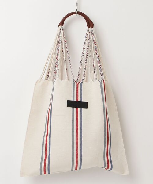 MAISON mou(メゾンムー)の「【Moon Bird/ムーンバード】手織りのハンモックバッグ (L) MBHL010180261(トートバッグ・レディース・イエロー系その他/ブラック/オレンジ系その他/イエロー系その他2/ライトグリーン/ベージュ/イエロー/その他1/その他2/ブラック系その他/ダークベージュ/ピンク/ホワイト系その他2/ホワイト系2/ブラウン/ダークブルー/グリーン/ライトパープル/ダークブラウン/その他4/グレー系その他/ブラック系/ナチュラル/その他3/グレー系その他2・FREE)」の2枚目の写真