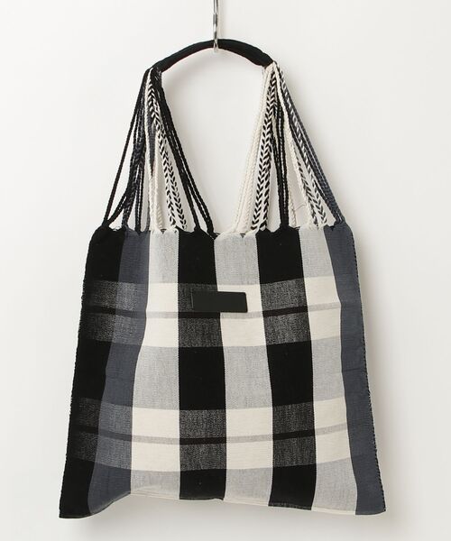 MAISON mou(メゾンムー)の「【Moon Bird/ムーンバード】手織りのハンモックバッグ (L) MBHL010180261(トートバッグ・レディース・イエロー系その他/ブラック/オレンジ系その他/イエロー系その他2/ライトグリーン/ベージュ/イエロー/その他1/その他2/ブラック系その他/ダークベージュ/ピンク/ホワイト系その他2/ホワイト系2/ブラウン/ダークブルー/グリーン/ライトパープル/ダークブラウン/その他4/グレー系その他/ブラック系/ナチュラル/その他3/グレー系その他2・FREE)」の1枚目の写真