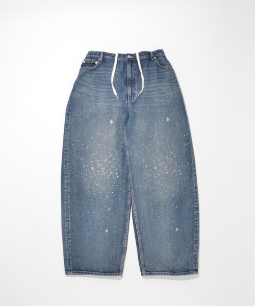 SUPERTHANKS(スーパーサンクス)の「スペースデニム バレルレッグジーンズ Space denim barrel leg jeans(デニムパンツ・メンズ・ブルー・L/M/S)」の19枚目の写真