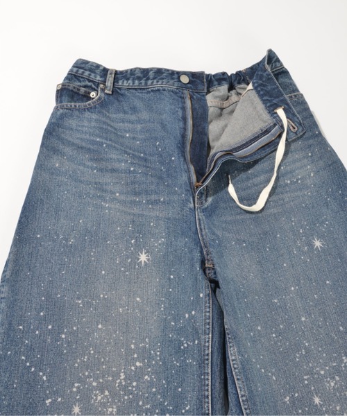SUPERTHANKS(スーパーサンクス)の「スペースデニム バレルレッグジーンズ Space denim barrel leg jeans(デニムパンツ・メンズ・ブルー・L/M/S)」の16枚目の写真