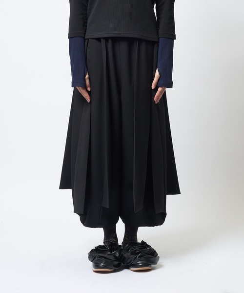 gomme(ゴム)の「ウーリーライクスカートパンツ(その他パンツ・レディース・チャコールグレー/ブラック/カーキ・MEDIUM)」の13枚目の写真