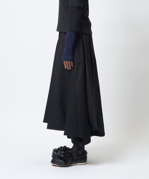 gomme(ゴム)の「ウーリーライクスカートパンツ(その他パンツ・レディース・チャコールグレー/ブラック/カーキ・MEDIUM)」の14枚目の写真
