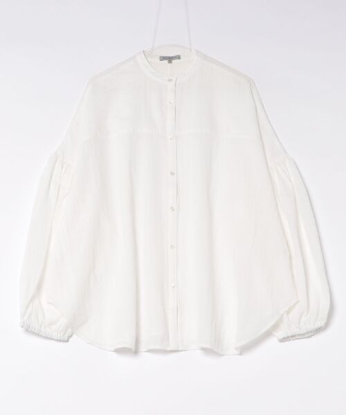 DESIGNWORKS(デザインワークス)の「【一部店舗限定】シアーバンドカラーブラウス(シャツ/ブラウス・レディース・サックスブルー/ブラック/ホワイト・フリー)」の20枚目の写真