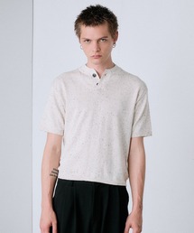 ネップテクスチャー ヘンリーサマーニット / nep texture henry summer knit