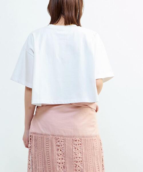 CONVERSE TOKYO（コンバーストウキョウ）の「BUBBLE LOGO CROPPED TEE（Tシャツ/カットソー・レディース・ブラック/ミント/ホワイト・FREE）」の10枚目の写真