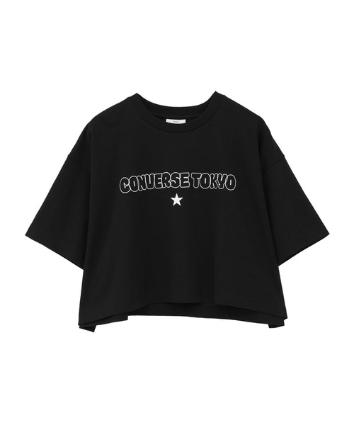 CONVERSE TOKYO（コンバーストウキョウ）の「BUBBLE LOGO CROPPED TEE（Tシャツ/カットソー・レディース・ブラック/ミント/ホワイト・FREE）」の16枚目の写真