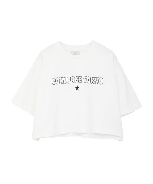 CONVERSE TOKYO（コンバーストウキョウ）の「BUBBLE LOGO CROPPED TEE（Tシャツ/カットソー・レディース・ブラック/ミント/ホワイト・FREE）」の17枚目の写真
