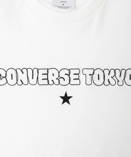 CONVERSE TOKYO（コンバーストウキョウ）の「BUBBLE LOGO CROPPED TEE（Tシャツ/カットソー・レディース・ブラック/ミント/ホワイト・FREE）」の5枚目の写真
